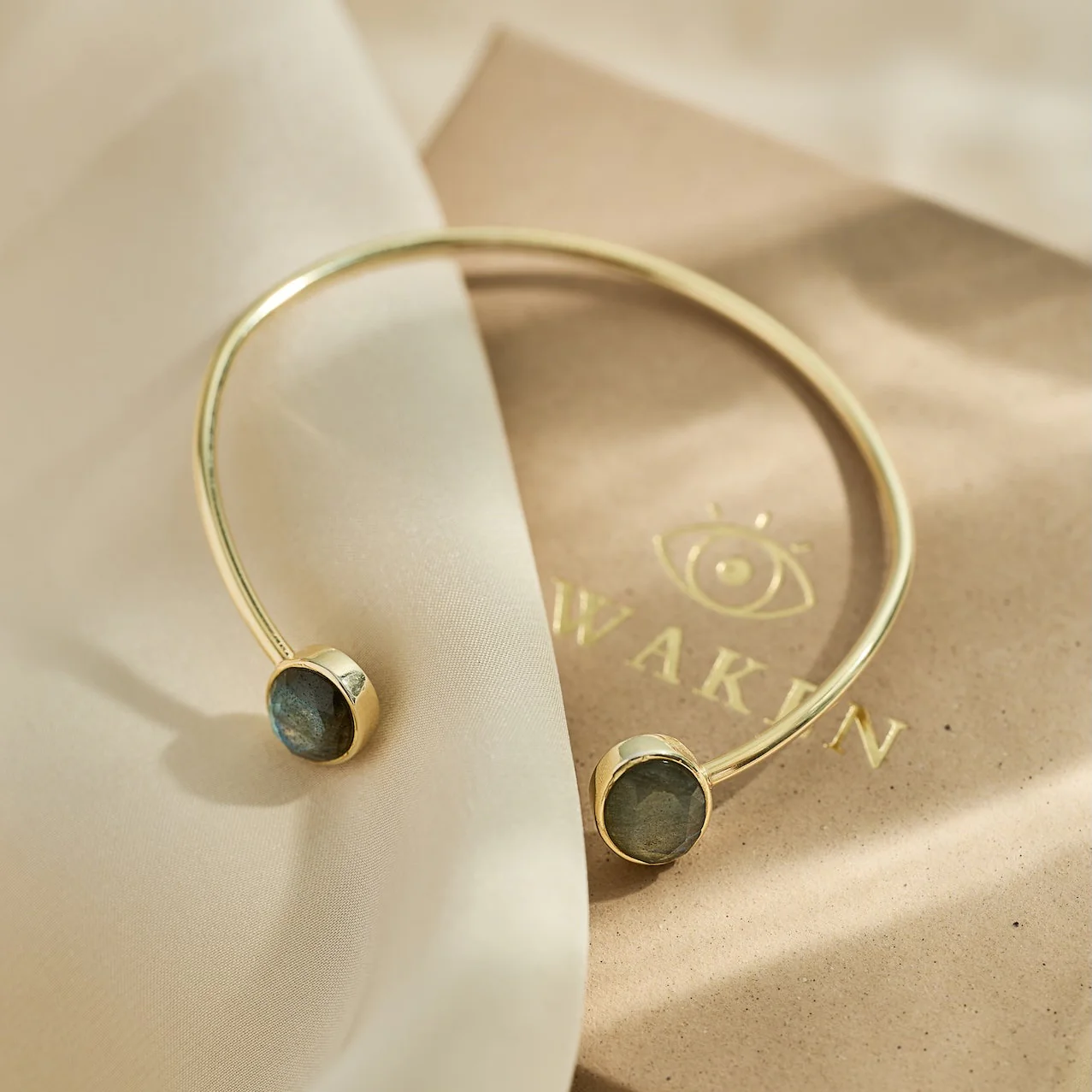 The 'Yara' Labradorite Cuff Bangle | Protection | Inner Strength | Transformation