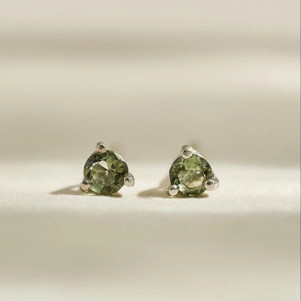 Moldavite Faceted Studs | Transformation | Expansion | Growth