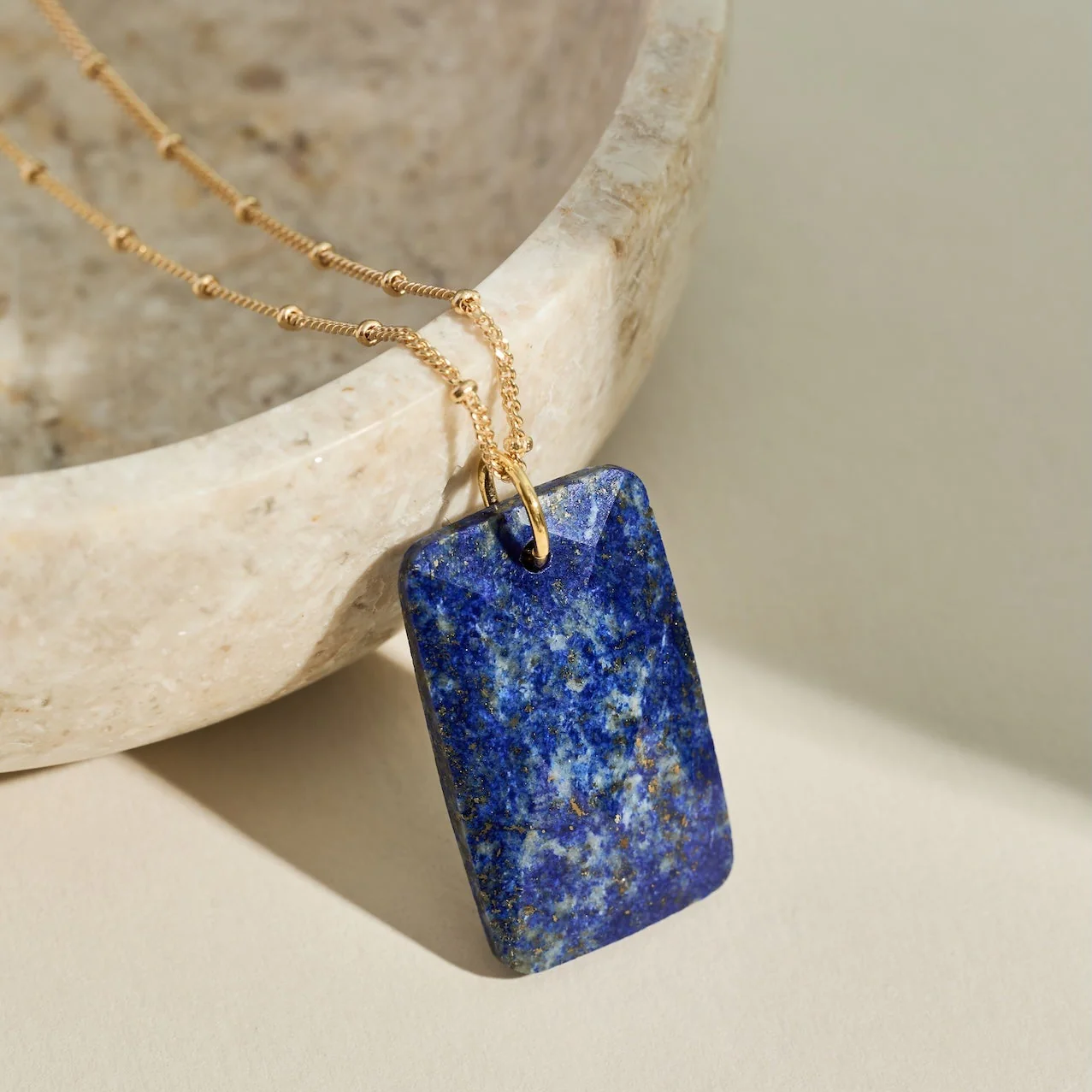 The 'Thea' Lapis Lazuli Gold Necklace | Protection | Spirituality | Power