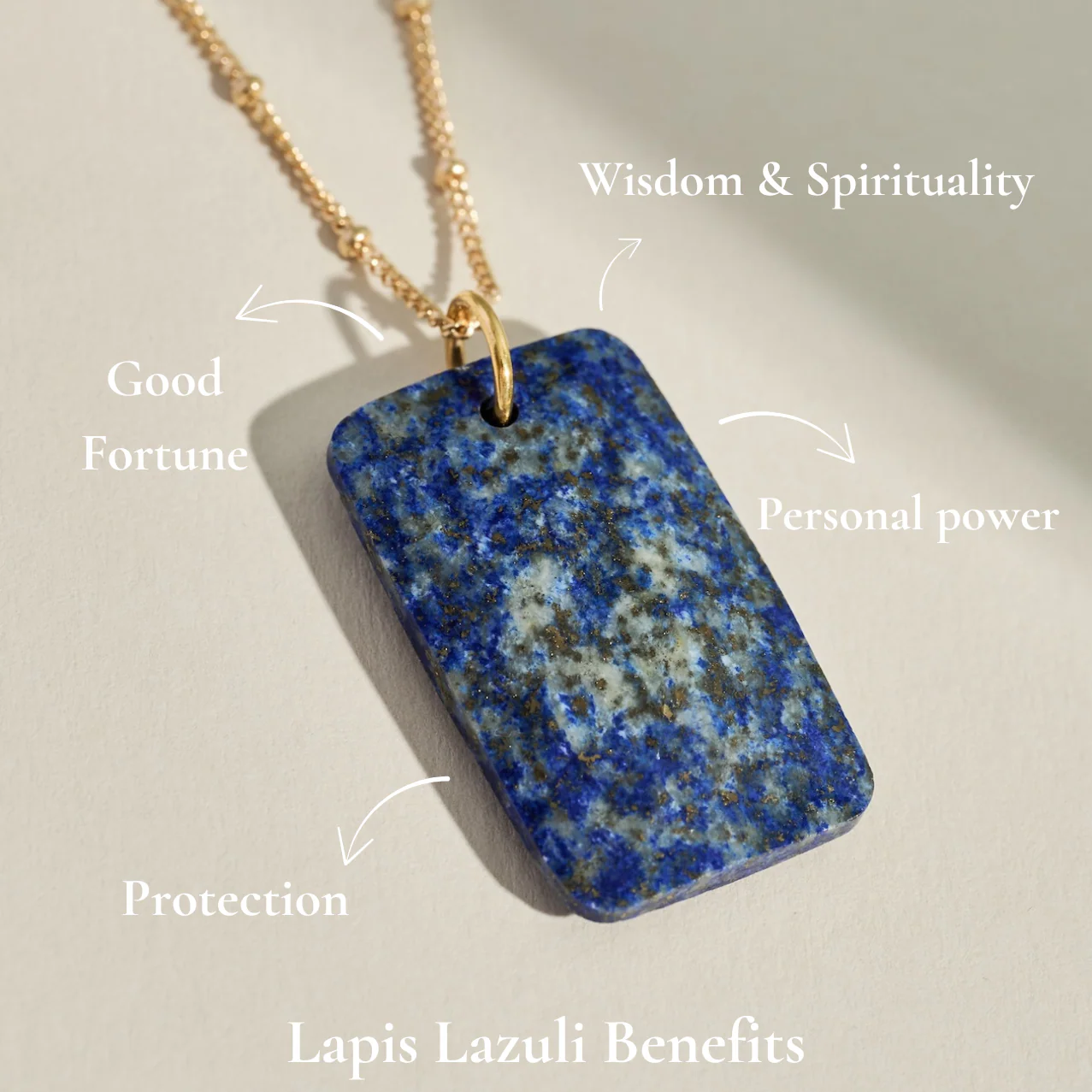 The 'Thea' Lapis Lazuli Gold Necklace | Protection | Spirituality | Power - Image 5